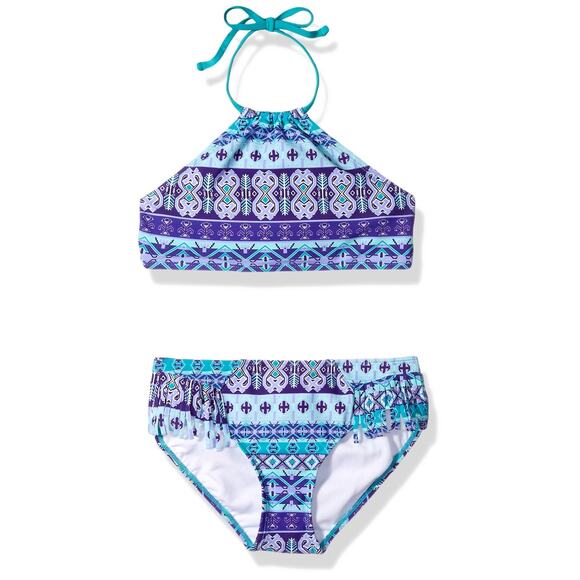 Kanu Surf Other - Kanu Surf Girls Halter Bikini 2-Piece Swimsuit Mahina Purple Size 12